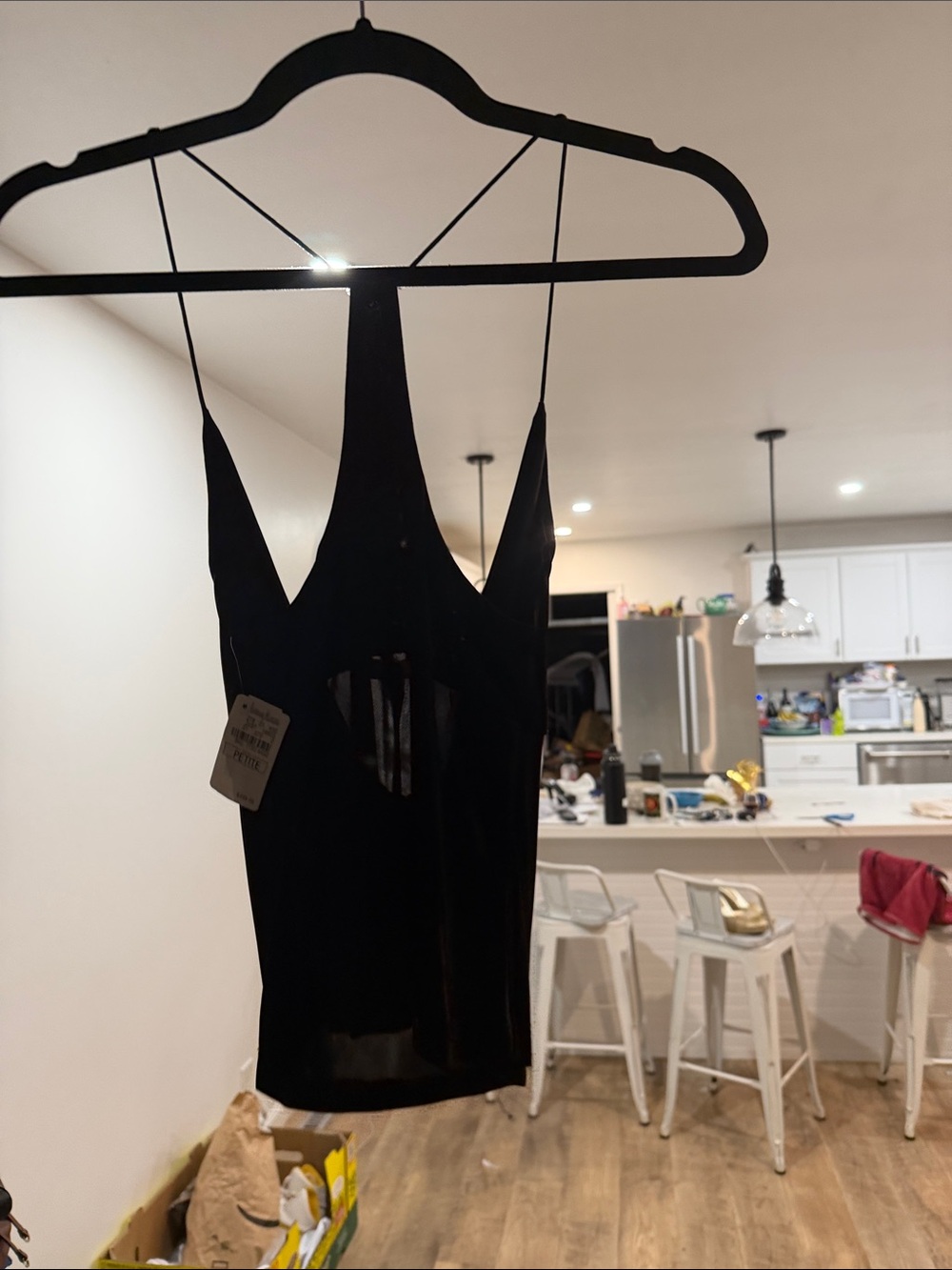 Catherine Malandrino Black Draped Cowl Camisole - Picture 10 of 11